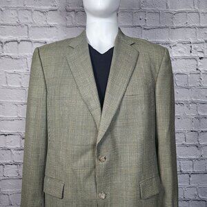 Burberry London Kensington Plaid Wool Blend Blazer, Men's 42R